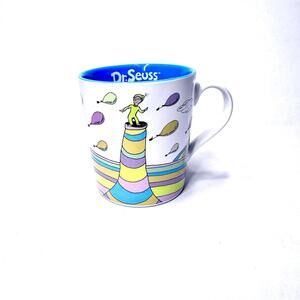 Dr. Seuss Mug “oh! The Places You’ll Go!” White Blue Interior Multicolor Coffee